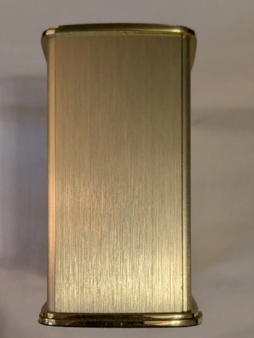 Tiffany & Co. Gold Frame Clock with White Dial